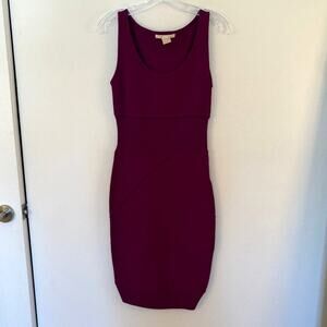 Antonio Berardi Fuchsia Bodycon Dress Size 38 Sleeveless Designer Bold Pink